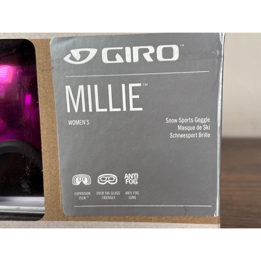 Giro Millie Womens Snow‎ Goggles VIVID Pink ZEISS Lens Black Grey Botanical LX - Picture 2 of 5